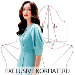 Выкройки рукавов с драпировками