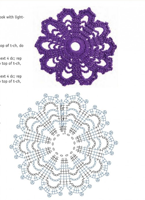 Большая подборка красивых мотивов крючком