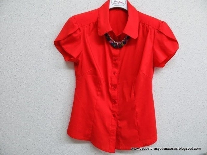 Интересный рукав для блузки или платья