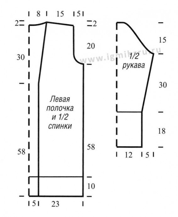 Кардиган с красивыми переплетениями из кос для холодной погоды