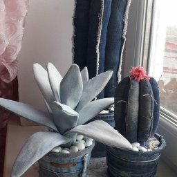 Вечнозелёные растения из ткани