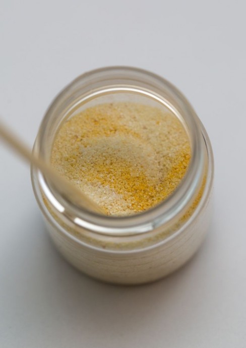 Как покрасить манку для цветочных тычинок