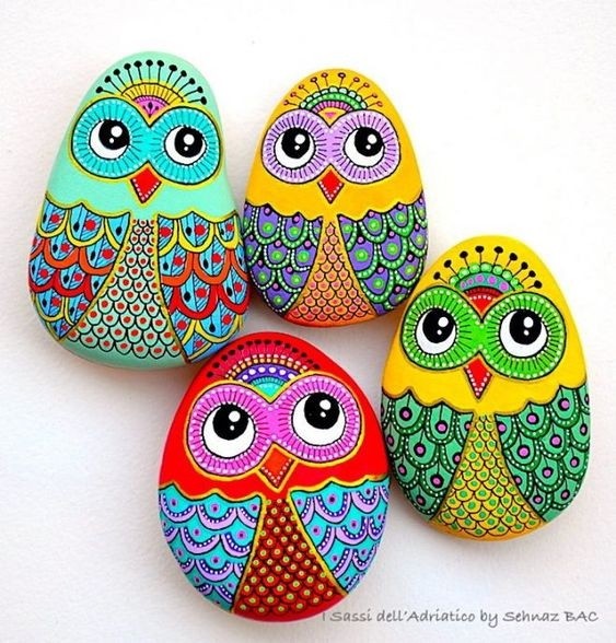 Совушки на камнях Совушки на камнях