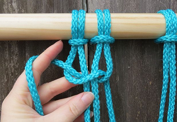 Плетеный гамак для дачи или балкона