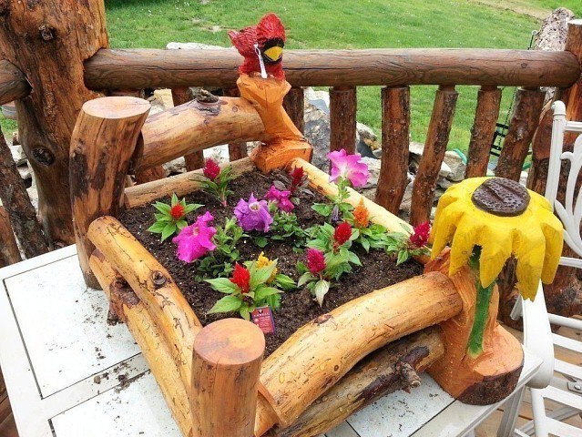 Шедевры для сада из простых вещей