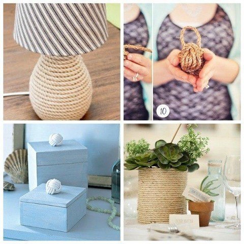 Уникальный декор при помощи бечевки