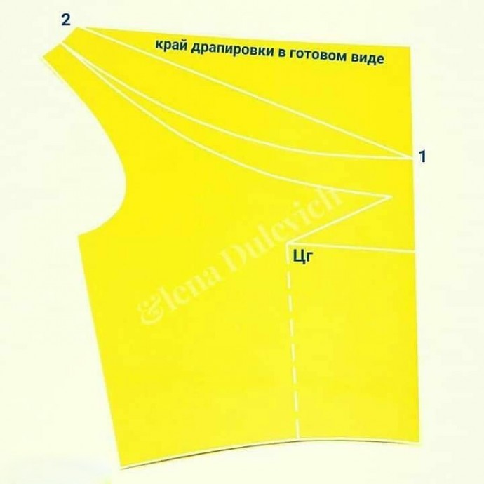 Вариации драпировки горловины "качели"