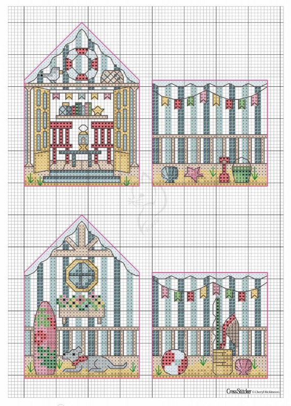 Вышитый домик