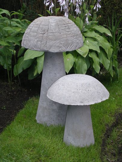 Дачное украшательство: грибы