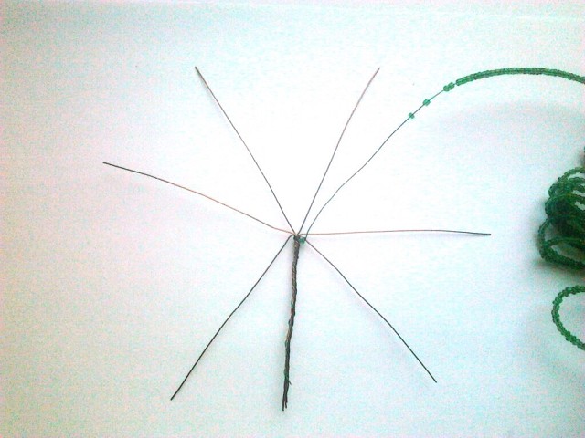 Герань из бисера Герань из бисера