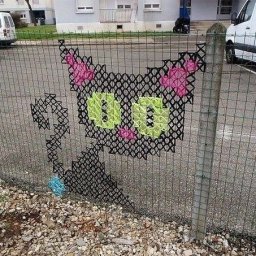 Вышивка крестиком на заборах