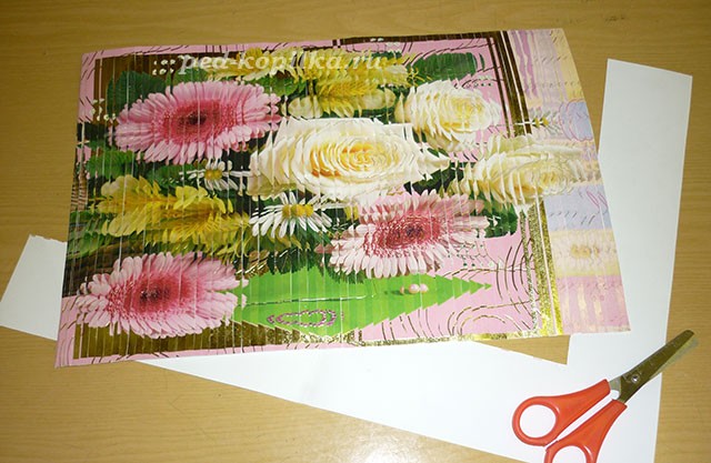 Панно с эффектом 3D из двух одинаковых открыток "Цветочная поляна" Панно с эффектом 3D из двух одинаковых открыток "Цветочная поляна"