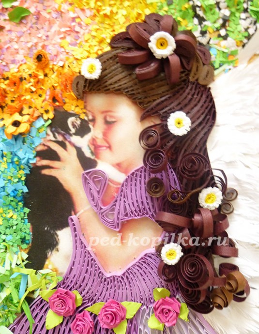 Картина в технике квиллинг: мастер-класс