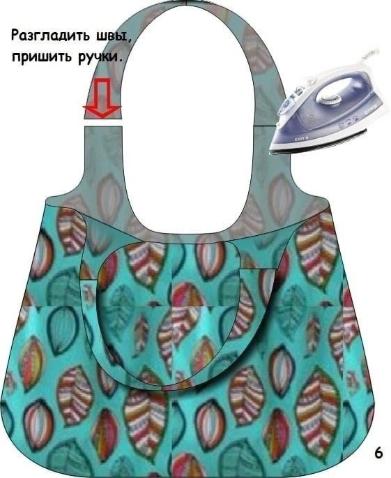 Выкройка и небольшой мастер-класс по пошиву сумочки из ткани
