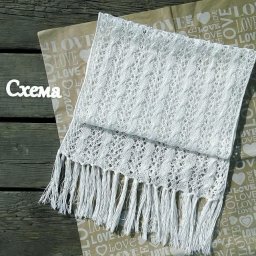 Нежный узор для палантина