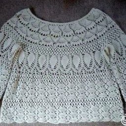 Очень красивая блузка крючком