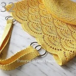 Узор крючком для летней сумочки