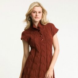 Восхитительное платье-туника спицами