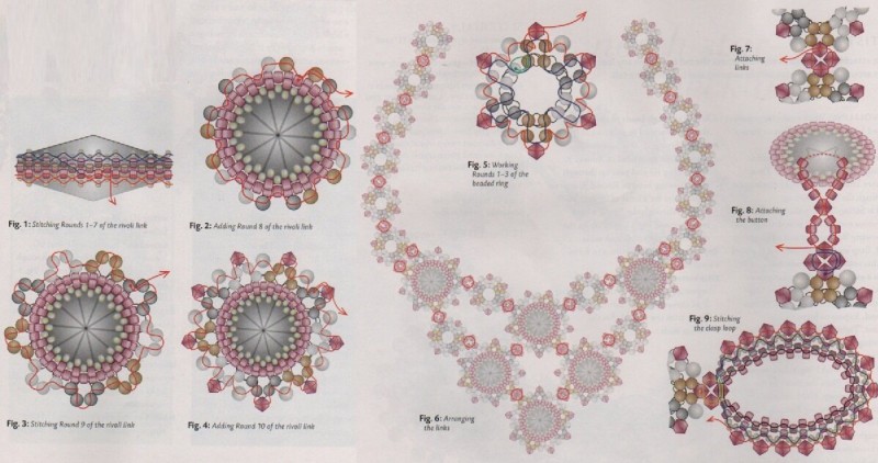 Ажурные ожерелья со схемами