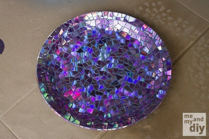 Декорирование садовой тарелочки