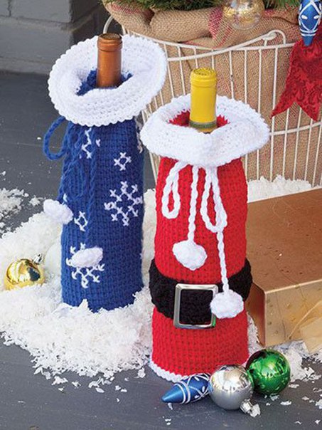 Декорируем бутылочки к празднику