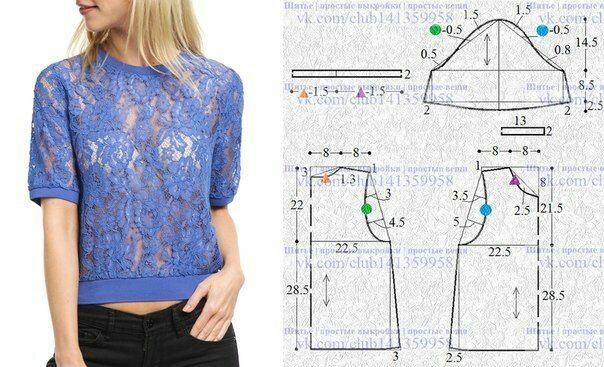 Интересные идеи блузок и не только: с выкройками или вариантами моделирования