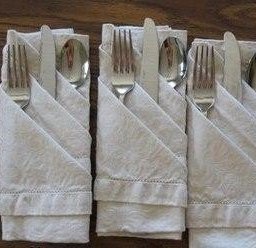 Как красиво подать приборы к столу