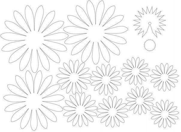 Герберы из бумаги: мастер-класс