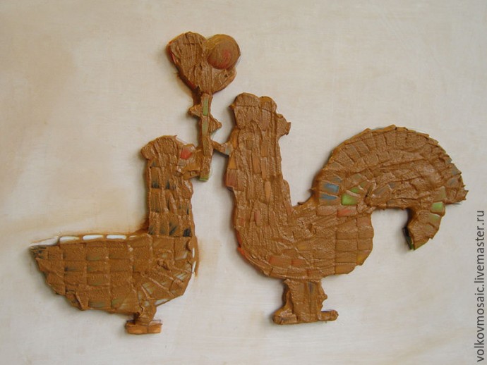 Шкатулка для документов в смешанной технике