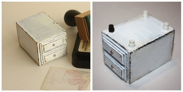 Мини-комодик с цветами