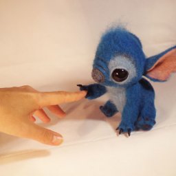 Валяем декоративную интерьерную игрушку  Стича