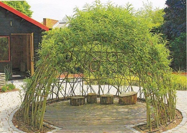 Плетеные беседки, арки и опоры для цветов: в копилочку идей Плетеные беседки, арки и опоры для цветов: в копилочку идей