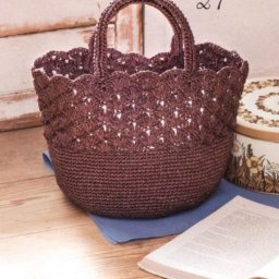 Сумка-корзина крючком
