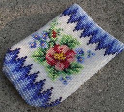 Сумка крючком из бисера