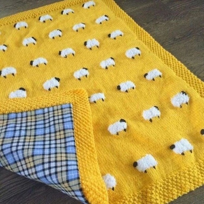 Узор для вязания в виде овечек