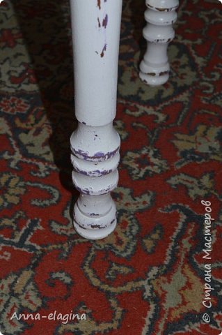 Винтажная переделка старого стола в стиле шебби-шик