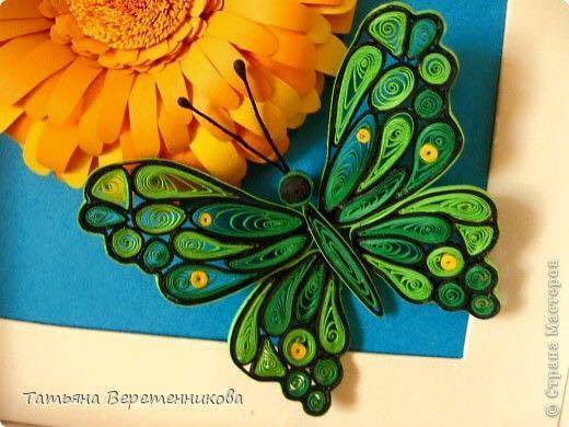 Бабочки в технике квиллинг