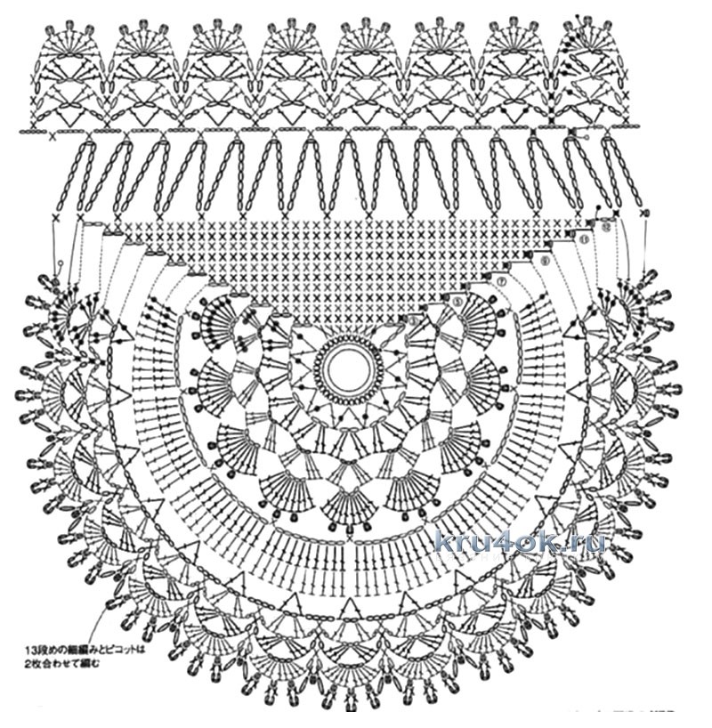 Вязаная сумочка со схемой 16