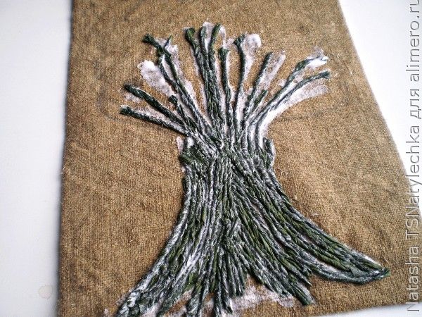 Денежное дерево — картина из монет