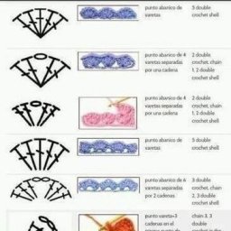 Как читать схемы крючком
