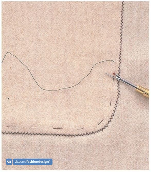 Как пришить накладной карман невидимым швом