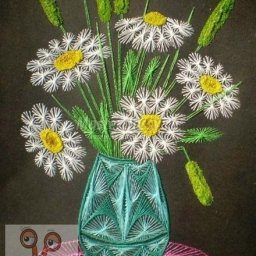 Изонить: ромашки