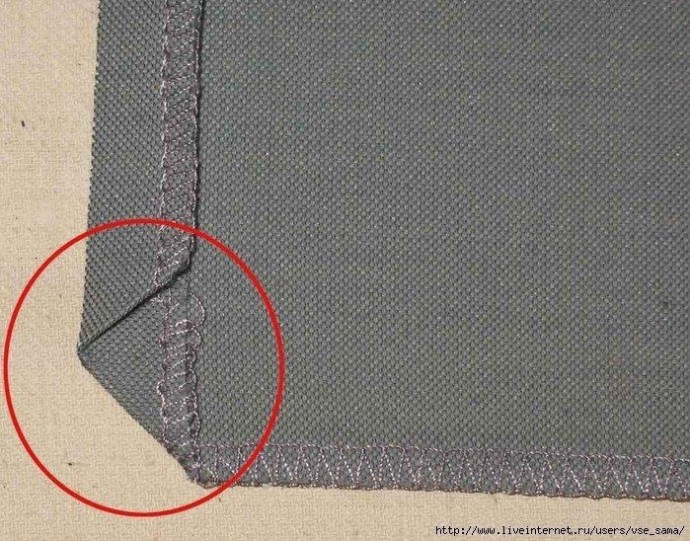 Как сделать красиво уголки на накладных карманах