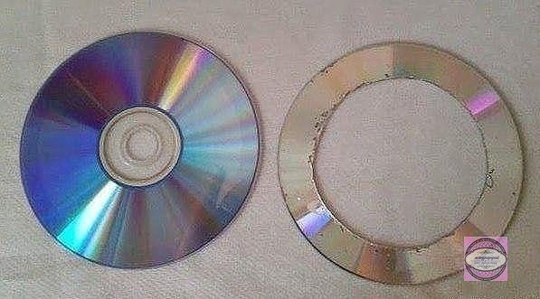 Подхват для штор из CD диска