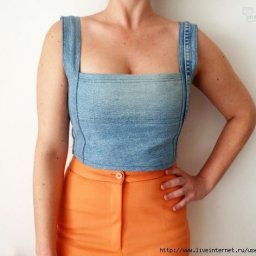 Топик из старых джинсов