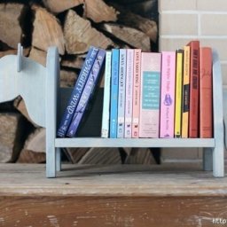 Креативная полочка для книг: мастер-класс
