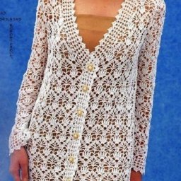 ​Роскошный ажурный кардиган