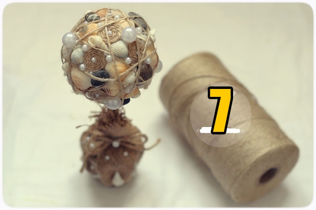 Топиарий из ракушек