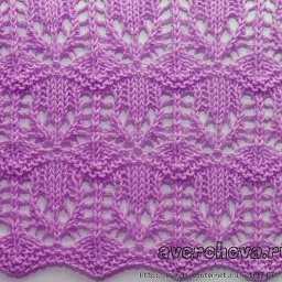 Узор спицами невероятной красоты