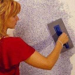 ​"Жидкие" обои своими руками